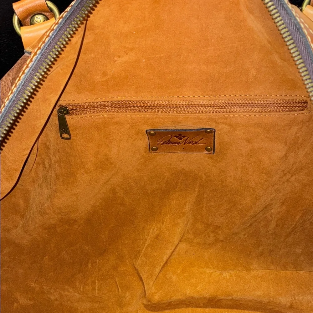 Patricia Nash Tan Leather Duffel Bag - Picture 11 of 12